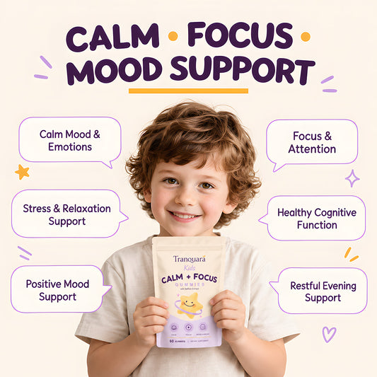 Tranquara Kids Calm + Focus Gummies